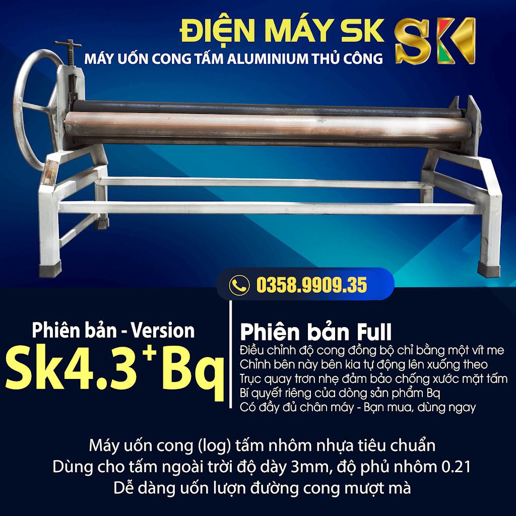 Máy log alu thủ công moden: Sk4.3+Bq