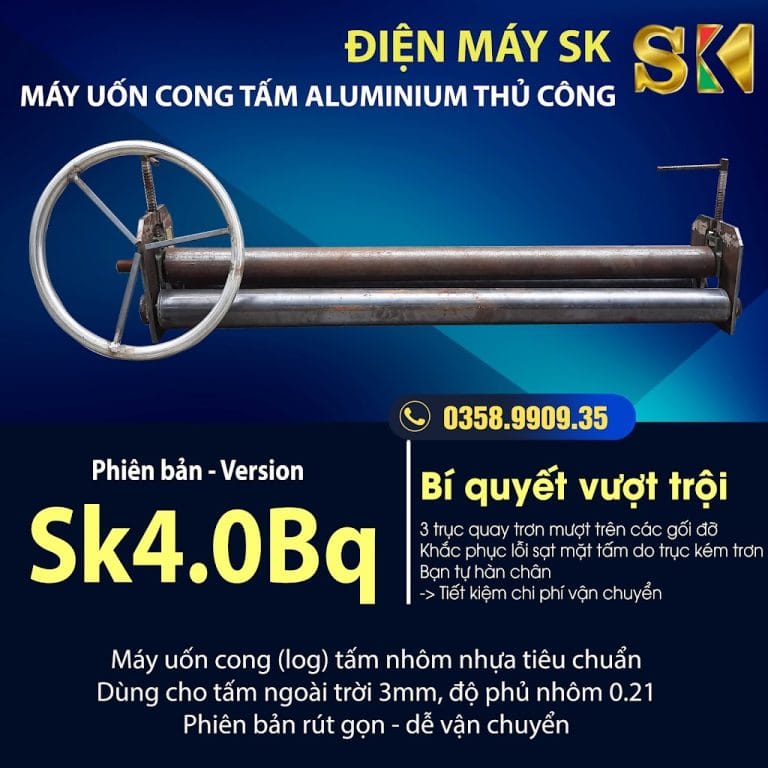 Máy uốn cong tấm nhôm nhựa alu 4.0Bq