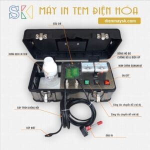 Máy in tem kim loại điện hoá