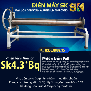 Máy uốn tấm alu thủ công Sk4.3+Bq